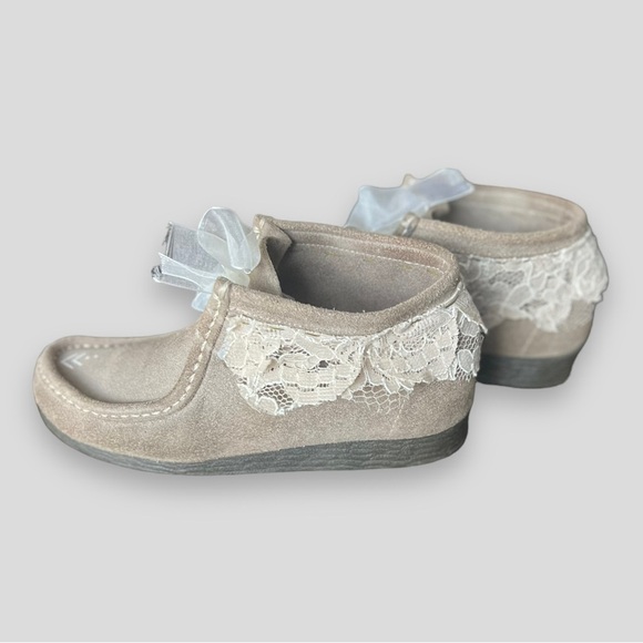 CUSTOMIZED One of  a kind suede moccasins 7.5-8 - Picture 4 of 7